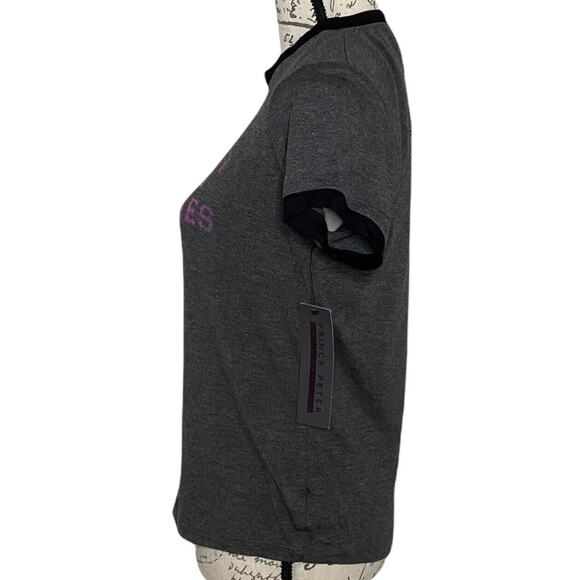 Prince Peter Collection Mean Girls Cheese Fries Gray Soft Ringer T-shirt Small - Picture 2 of 10